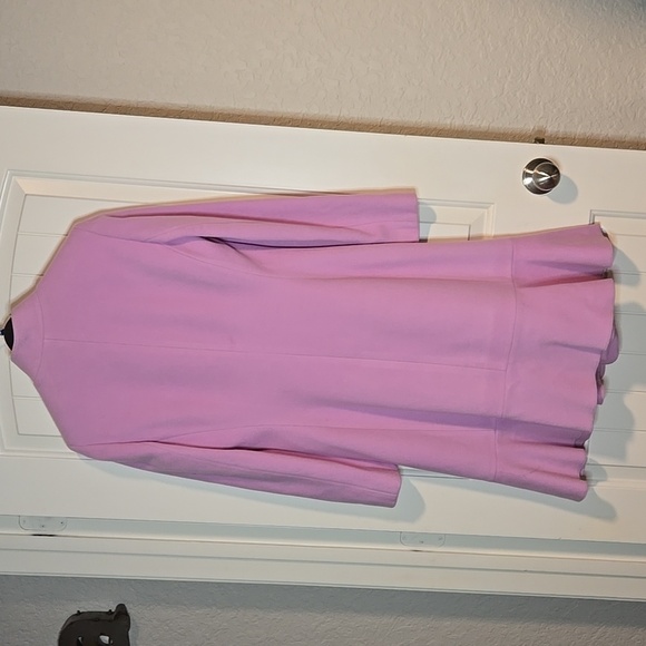 Antonio Melani Womens Purple‎ Wool Ruffle Trench Coat - Picture 5 of 6